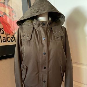 Olive green Vince bomber jacket